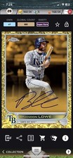 [DIGITAL CARD] Topps Bunt BRANDON LOWE 2022 GOLD ETCH SIG GILDED Collection,RAYS
