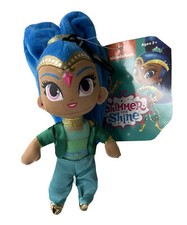 NICKELODEON Shimmer  Shine Plush SHINE Toy Doll Clip-On Zipper Pursue-NEW