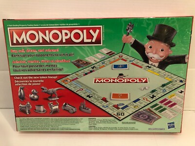 Monopoly New Token Lineup - 2016 Hasbro - rare bilingual ENG/FRA