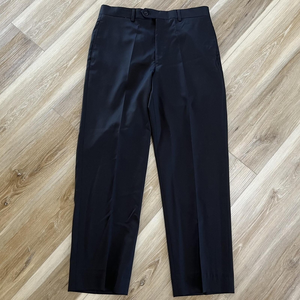 Pronto Uomo Platinum Black Dress Pants Classic Business Office Work 32/30 | eBay Pronto Uomo Platinum Black Dress Pants Classic Business Office Work 32/30 | eBay