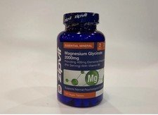 Zipvit Magnesium Glycinate 2000mg – 120 Tablets – BB 03/2028 0.05 per thousand milligrams