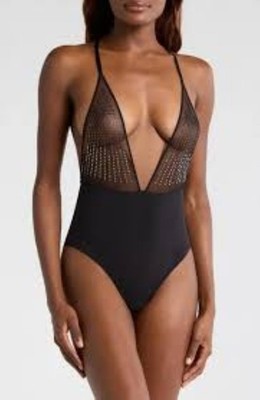 BNWT Etam Effusion Rhinestone Bodysuit Size Small MSRP $70!!!