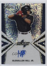 2019 Leaf Flash Blue 2/50 Glenallen Hill Jr #BA-GH2 Auto 4z8