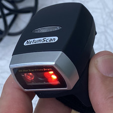 NETUM Bluetooth Barcode Scanner 1D 2D QR Ring Mini Bar Code Reader 2.4GWireless