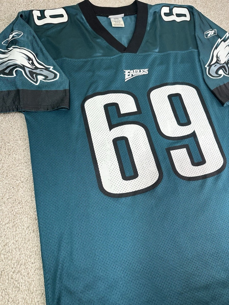Vintage Jon Runyan #69 Philadelphia Eagles Green Reebok NFL Jersey