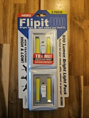 Nebo Flipit400 Light, ***1 Case***  6 Packs Of Two, 100/400 Low High