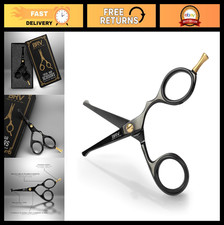 Small Rounded-Tip Grooming Scissors 4.2"  High Carbon Steel  Nose, Beard  Mus