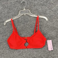 Wild Fable Ring Front Womens M Swimsuit Top Red Padded Bikini