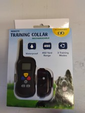Remote Training Collar Rechargeable Waterproof 450 Yard Range Three Modes Dog