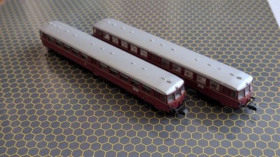 Spur N,Kato,Hobbytrain, Akkutriebzug 515 mit Beiwagen, TOP, Digital 
