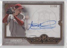 2017 Topps Museum Collection Archival Copper 31/50 Aaron Nola #AA-AN Auto 0t08