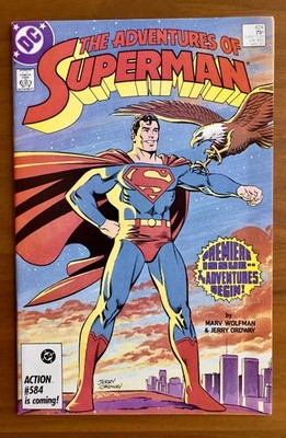 Adventures of Superman #424 VFNM - 1st Cat Grant Supergirl