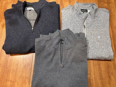 3 Men s 2XL 1/4 Zip Front Pull Over Sweatshirts. Bonobos ARTEFACT Tailor Vintage