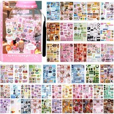 1300Pcs Cute Scrapbook Stickers Travel Y2k Japanese Sticker Book for Adult Ka...
