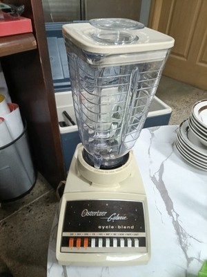 Vintage Oster Osterizer Galaxie Cycle Blend 10 Speed Blender Working Clean 1970s
