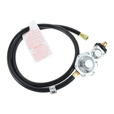 5FT 2 Stage Propane Regulator with Hose for RV Generator Camp Stove Gas Grill