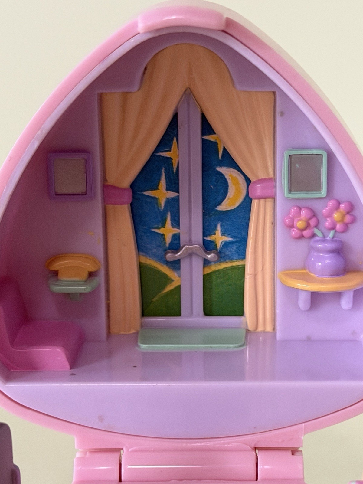 Polly Pocket POLLY’s BIG NIGHT OUT Ring Case Playset 100% COMPLETE 1995 Vintage