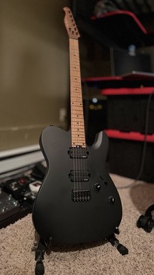 Harley Benton Fusion-T EMG HT Roasted SBK Electric Guitar Satin Black