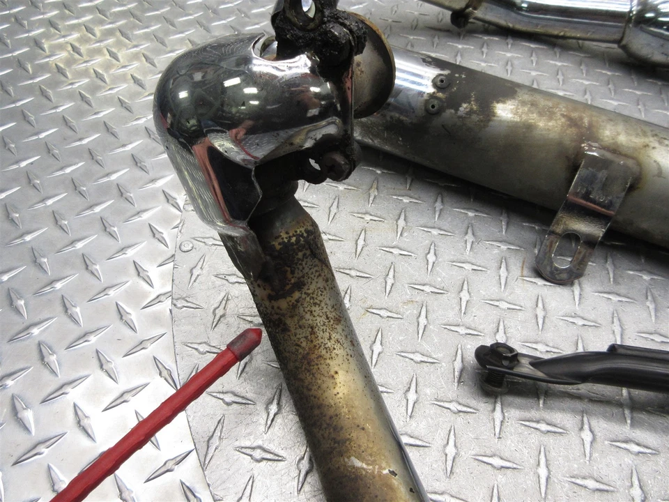 Труба коллектора глушителя выхлопной системы 1999 98-03 Yamaha VSTAR 650 Classic XVS650 Jardine - Изображение 2 из 4