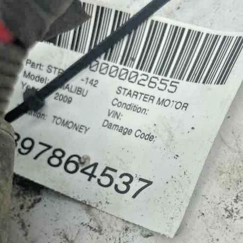Fits 2008-2014 Chevrolet Malibu 2.4L Starter Motor OEM#:12609317 - Изображение 3 из 3