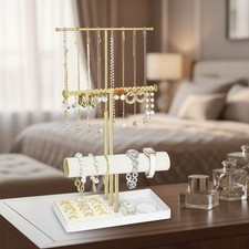 Versatile 3-Tier Jewelry Display Stand: 17.1