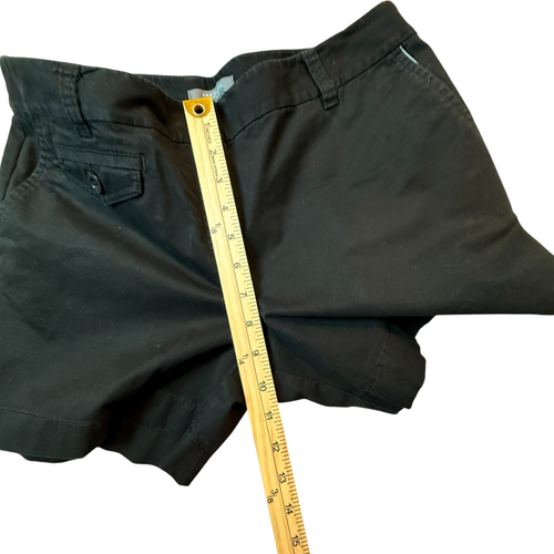Ann Taylor Damengröße 8 zierlich einfarbig schwarz lässig Chino Shorts mit Taschen - Bild 6 von 7