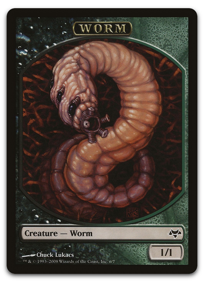 Worm Token #6 (NM) Eventide EVE Magic MTG