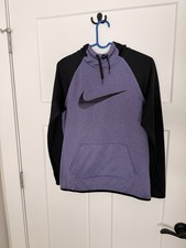 Nike Therma-FIT Hoodie Pullover Purple Logo Medium