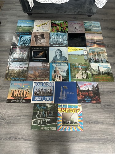 Collection Of The Blue Ridge Quartet Lp Lot Of 26 Vinyl LPS Gospel W/ ephemera