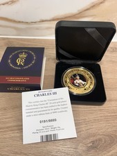 His Majesty King Charles III gold Plated Coronation 2023 Coin 