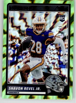 Shavon Revel Jr. 2025 Score Electric 91 #/99 Dallas Cowboys Rookie