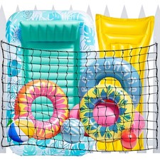 71" 47" Pool Float Storage Net, Extra Large Hanging Elastic Mesh Pool Float...