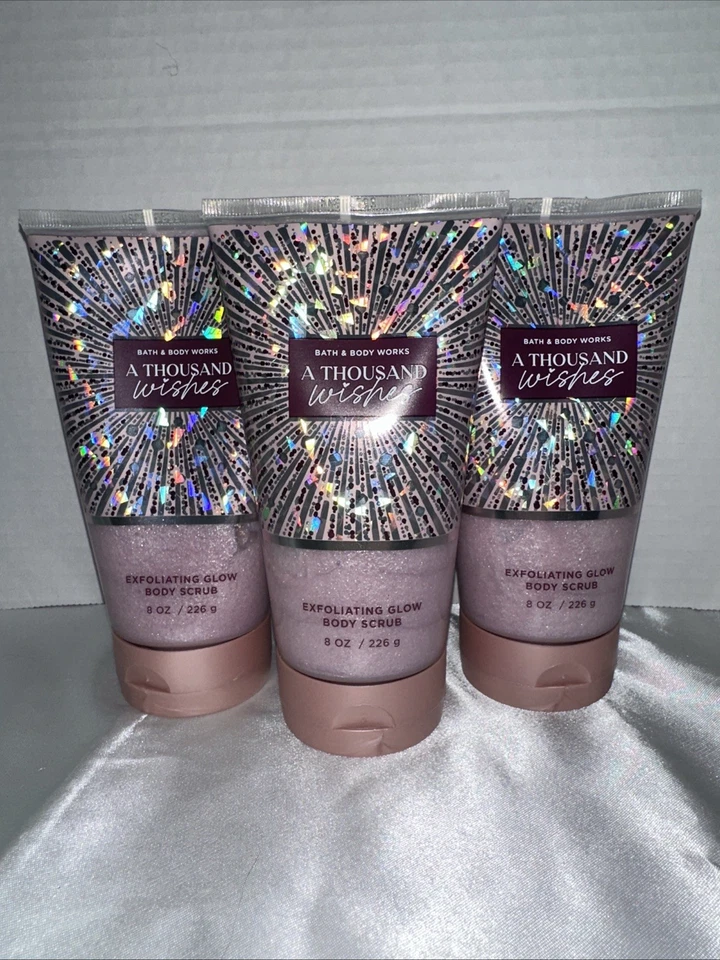 x3 Bath & Body Works A Thousand Wishes Glowing Body Scrub - Image 2 of 4