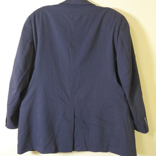 Jos A Bank Herren 43R Blau Wolle Komplett Gefüttert Anzug Jacke Sport Mantel Blazer - Bild 6 von 10