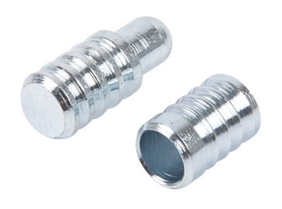 3 Sätze Hafele Tischplattenausrichtdübel und Muffenbeschläge 8 mm Bohrung D031