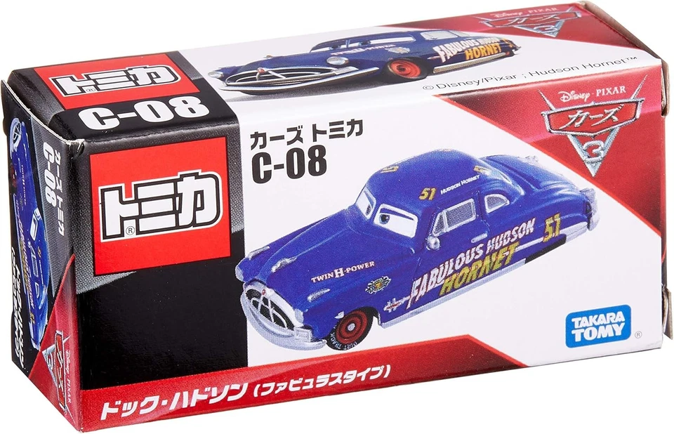 Takara Tomy Disney Pixar Cars Tomica C-8 Doc Hudson Fabuloso Tipo Mini Coche Juguete Foto 2 de 3
