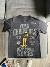 New York Knicks Nike 2026 NBA Finals Champions Authentic Locker Room T-shirt S