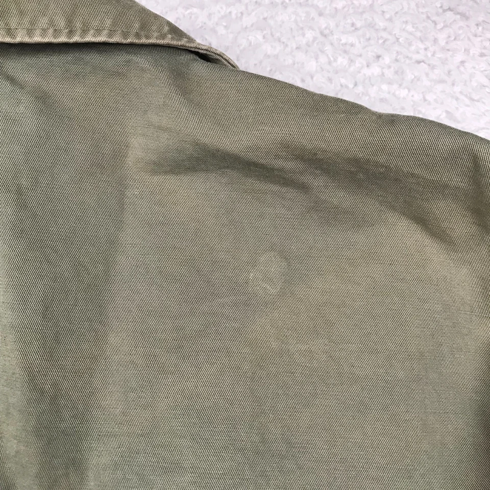 Chaqueta Traje Chino J Crew Talla 44 Oliva Prenda Teñida Algodón Lino Blazer Tareas Abrigo Foto 3 de 4