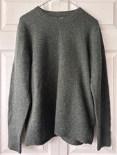 Men’s J.Crew L 80% Lambs Wool Blend Green Pullover Sweater