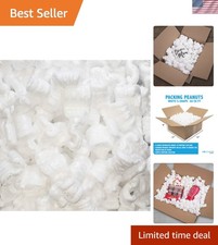 Versatile 0.5 Cu Ft White Packing Peanuts - Perfect for Storage & Shipping Needs