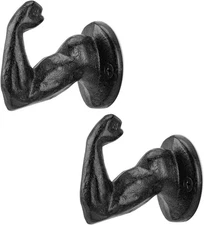 Cast Iron Coat Hooks Wall Mounted Key Holder Decorative Muscle Heavy Duty set