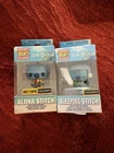 Funko Pocket Pop! Keychain Aloha And Sleeping Stitch Bundle Exclusive New