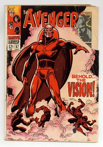 Avengers #57 FR 1.0 1968 1st SA app. Vision