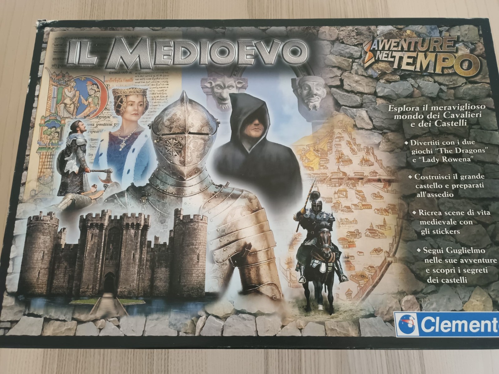Il Medioevo: Avventure nel tempo - Clementoni. COMPLETO