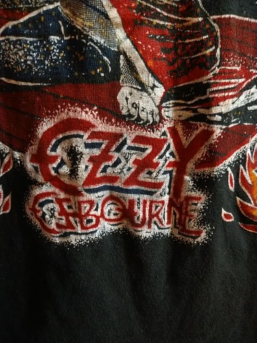 Ozzy Osbourne Blizzard Of Ozz Concert 1980s Shirt Def Leppard True Vintage MED - Picture 4 of 22