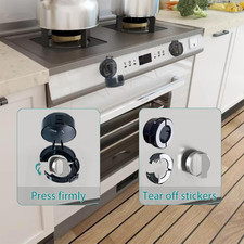 Stove Knob Safety Covers  Gas Stove Knob Locks - Childproof Oven Lock 5 Pack...