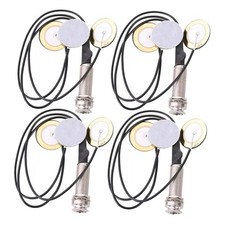 4PCS Piezo Contact Pickup Transducer Microphone Kit for Kalimba Thumb Piano