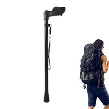 Walking Stick Ergonomic Retractable Alloy Anti Slip Outdoor Hiking Stick