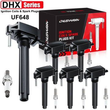 6x Ignition & Spark Plug For 2011-2019 Dodge Grand Caravan 3.6L V6 UF648