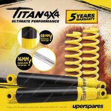 Rear Titan 4X4 HD Shock Absorbers Raised King Springs for Nissan Pathfinder